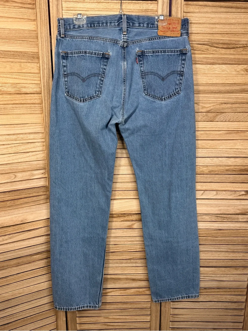 Levi's Men's Medium Blue Straight-Leg Jeans Size 36X34